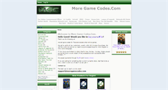 Desktop Screenshot of moregamecodes.com