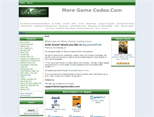 Tablet Screenshot of moregamecodes.com